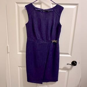 Ellen Tracy size 10 purple sheath dress